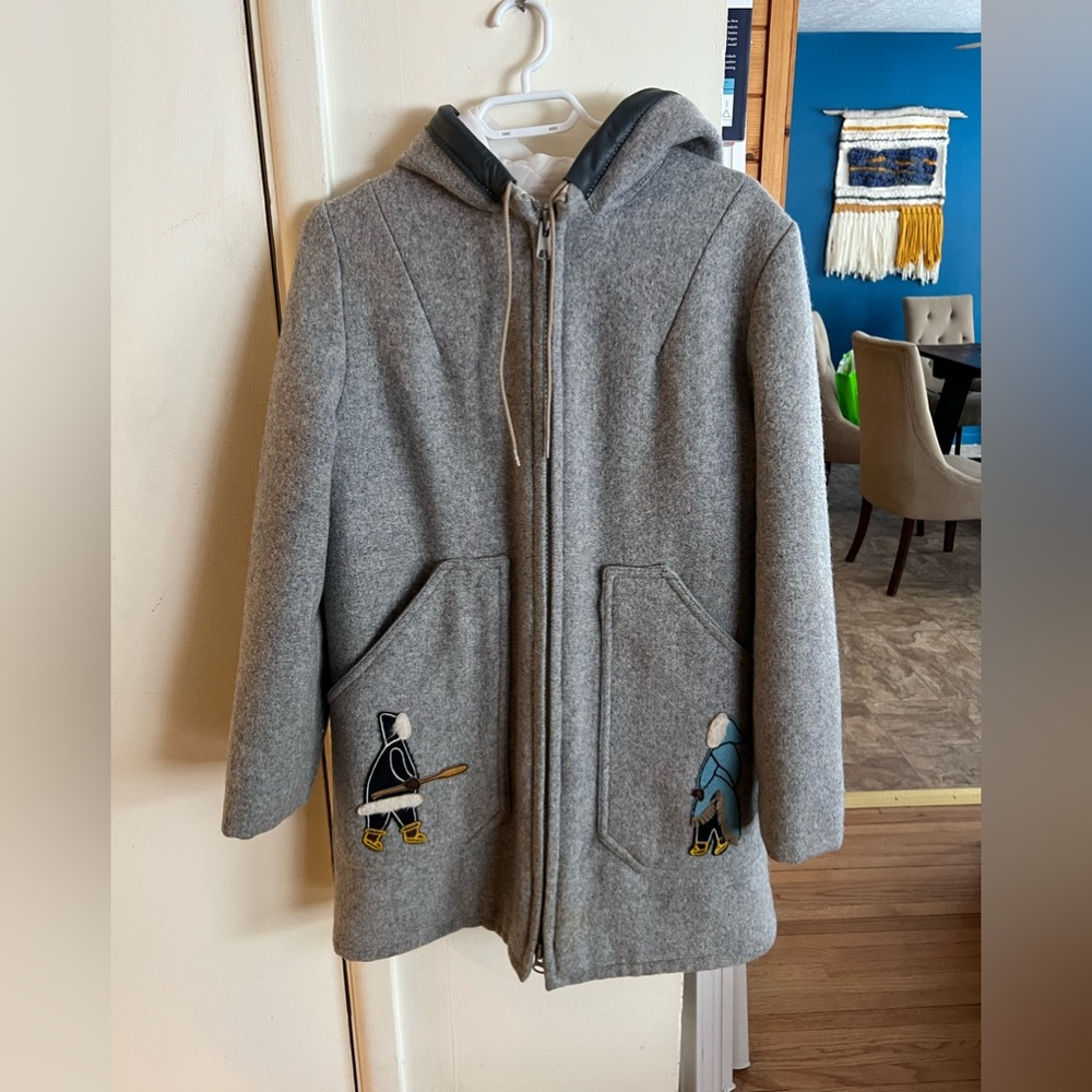 Vintage grey northern canada wool parka
